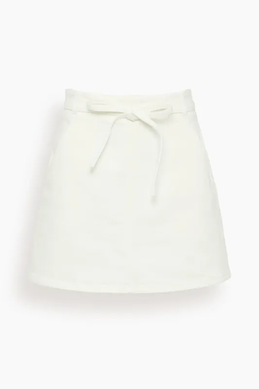 Annika Skirt in Chalk made by Tanya Taylor