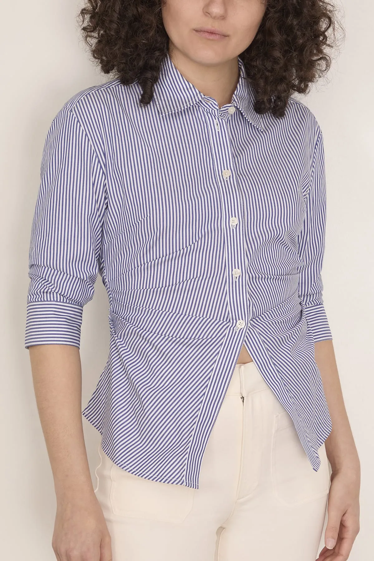 Winslet Top in Blue/Optic White sold by Hampden Clothing product image thumbnail 3