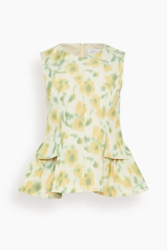 Astrid Top in Butter Multi made by Tanya Taylor