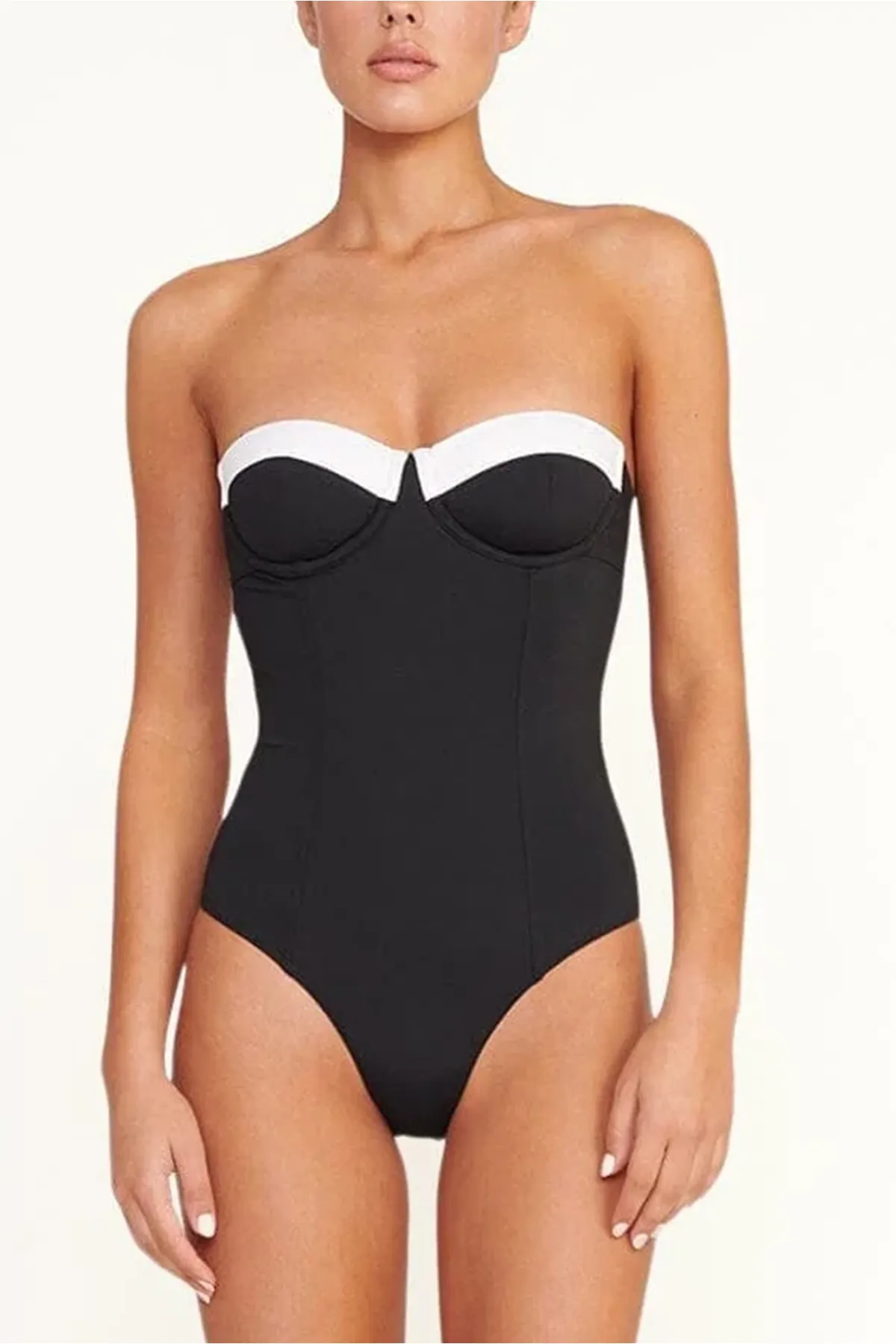 Maeve One Piece in Black/White sold by Hampden Clothing product image thumbnail 4