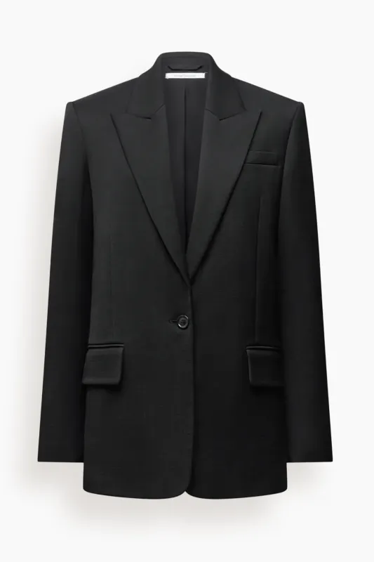 Oversized Tailored Jacket in Black made by Another Tomorrow