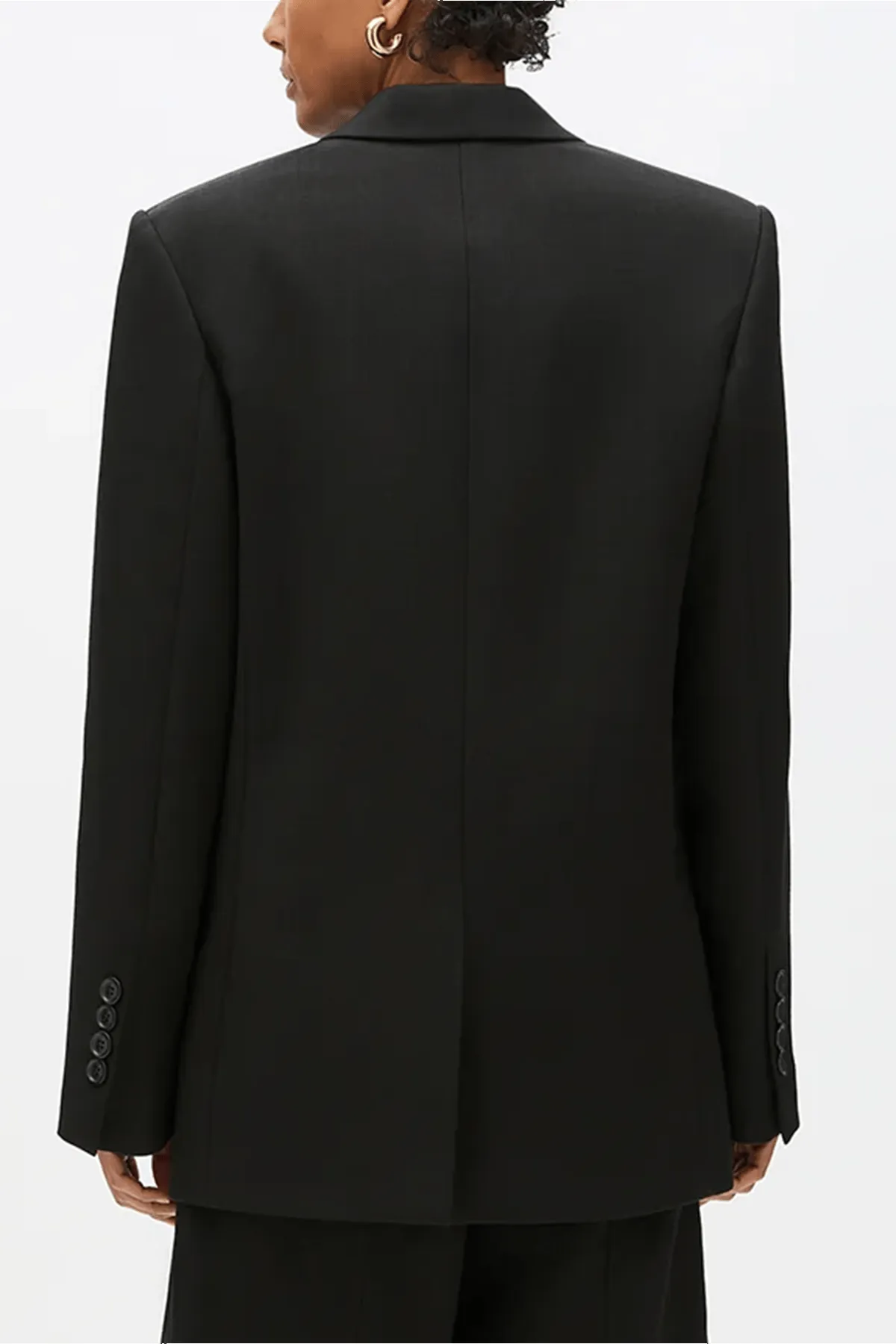 Oversized Tailored Jacket in Black sold by Hampden Clothing product image thumbnail 4
