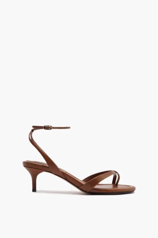 Nelly Sandal 50 in Espresso made by Alexandre Birman