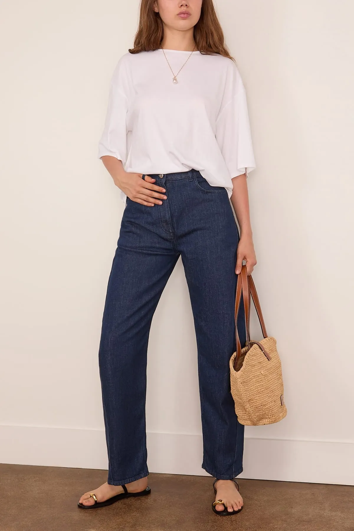 Denim Curved Pant in Rinsed sold by Hampden Clothing product image thumbnail 2
