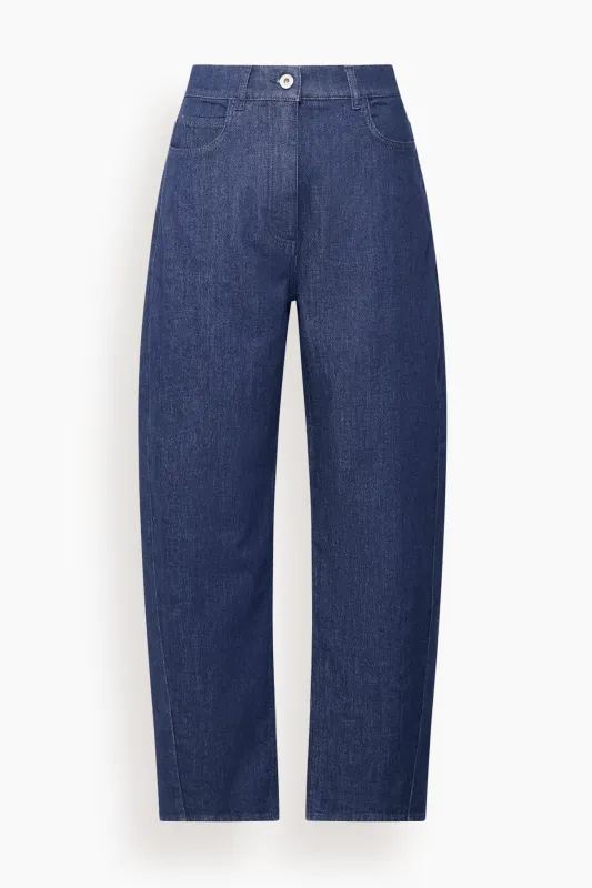 Denim Curved Pant in Rinsed made by Another Tomorrow
