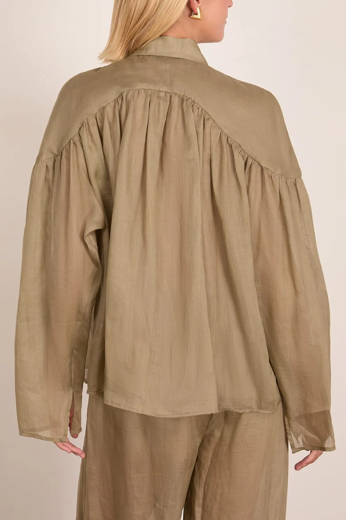 Airy Blouse in Nettle sold by Hampden Clothing product image thumbnail 4