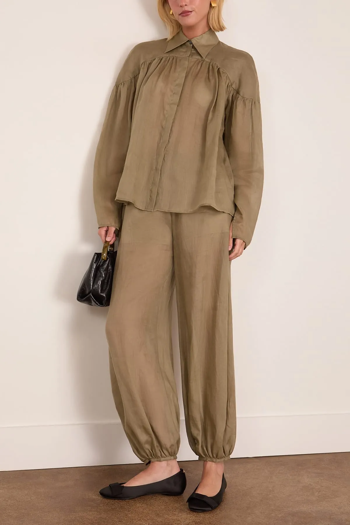 Airy Blouse in Nettle sold by Hampden Clothing product image thumbnail 2