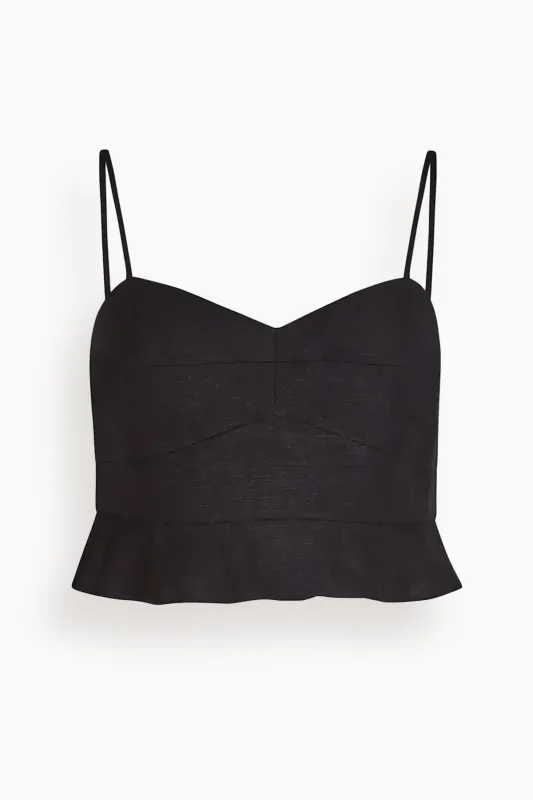 Chrissy Top in Black made by Hunter Bell NYC