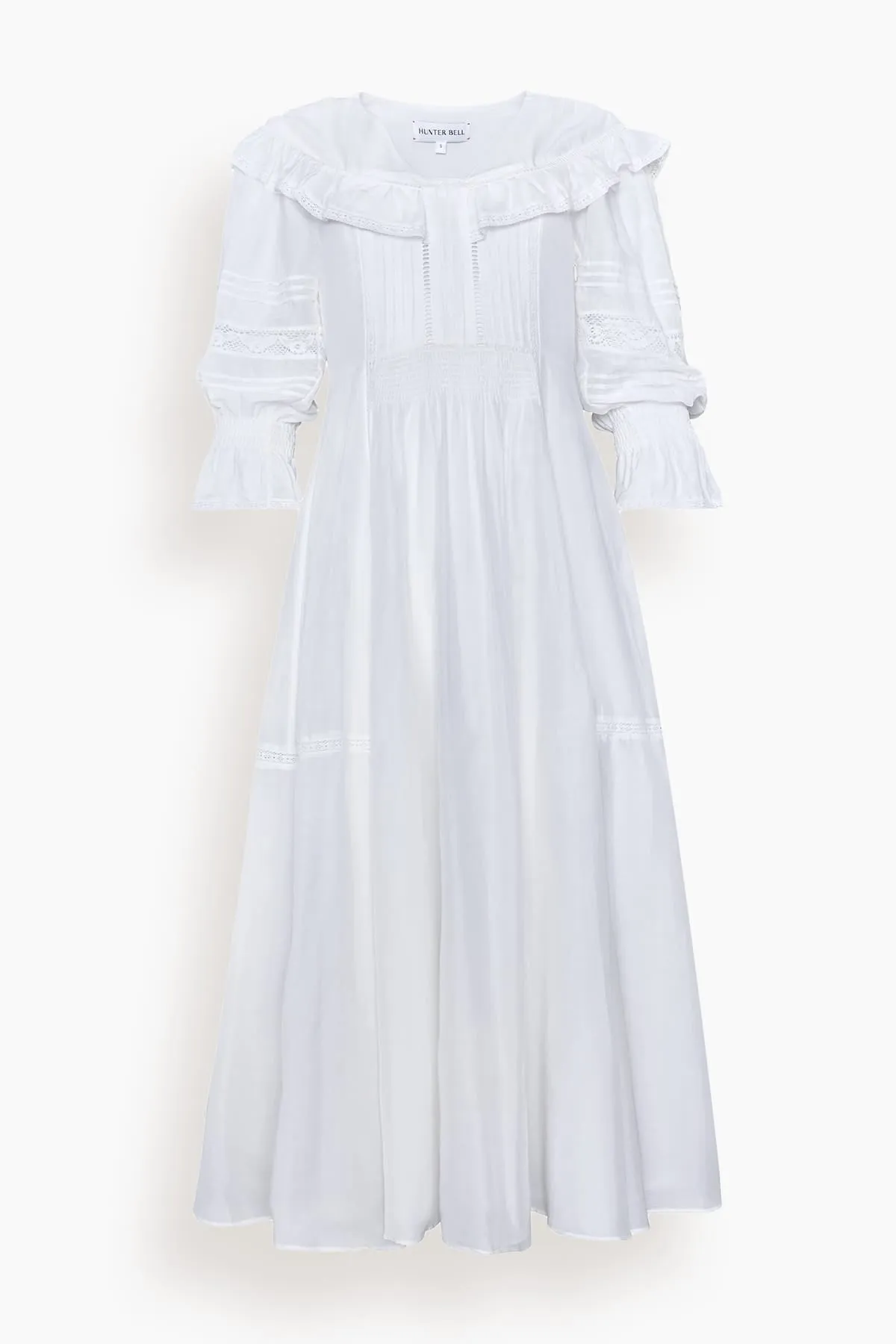 Selena Dress in White sold by Hampden Clothing