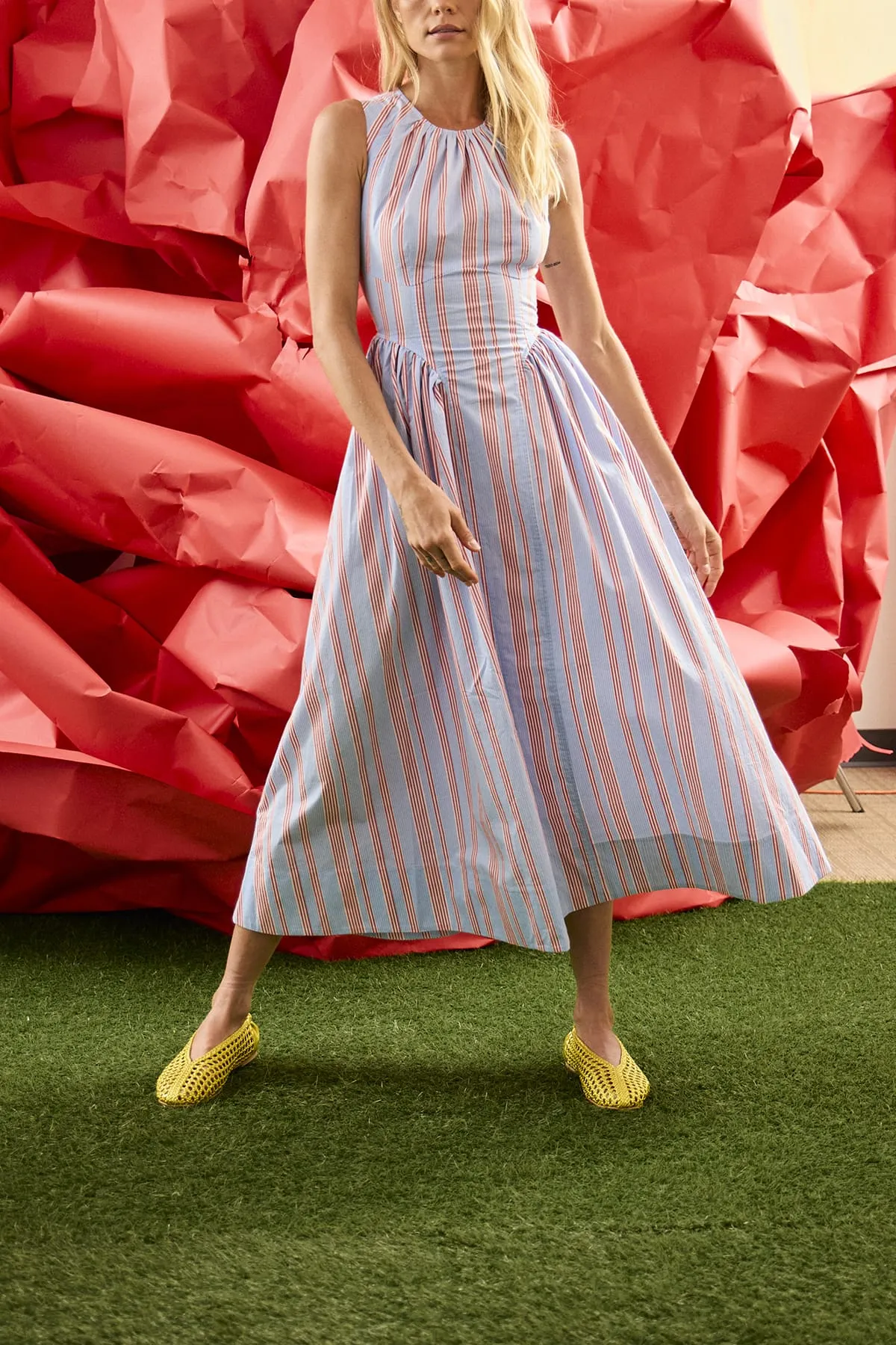 Nantucket Dress in Seaside Stripe sold by Hampden Clothing product image thumbnail 2