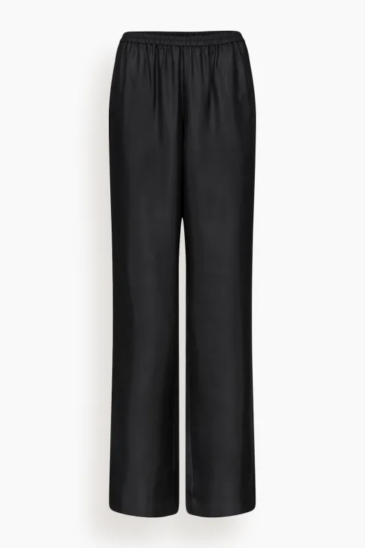 Alera Wide Leg Pants in Black made by Loulou De Saison