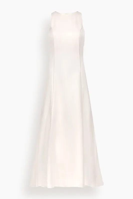Iraka Detailed Maxi Dress in Ivory made by Loulou De Saison