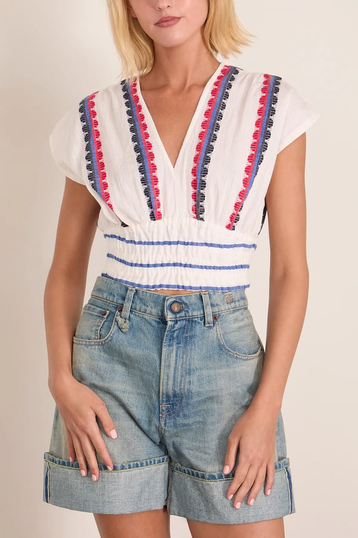 Alia Top in Kibebi Marine sold by Hampden Clothing product image thumbnail 3