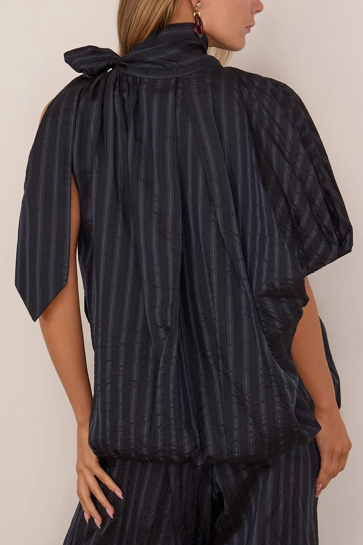 Crunch Shirt in Navy sold by Hampden Clothing product image thumbnail 4