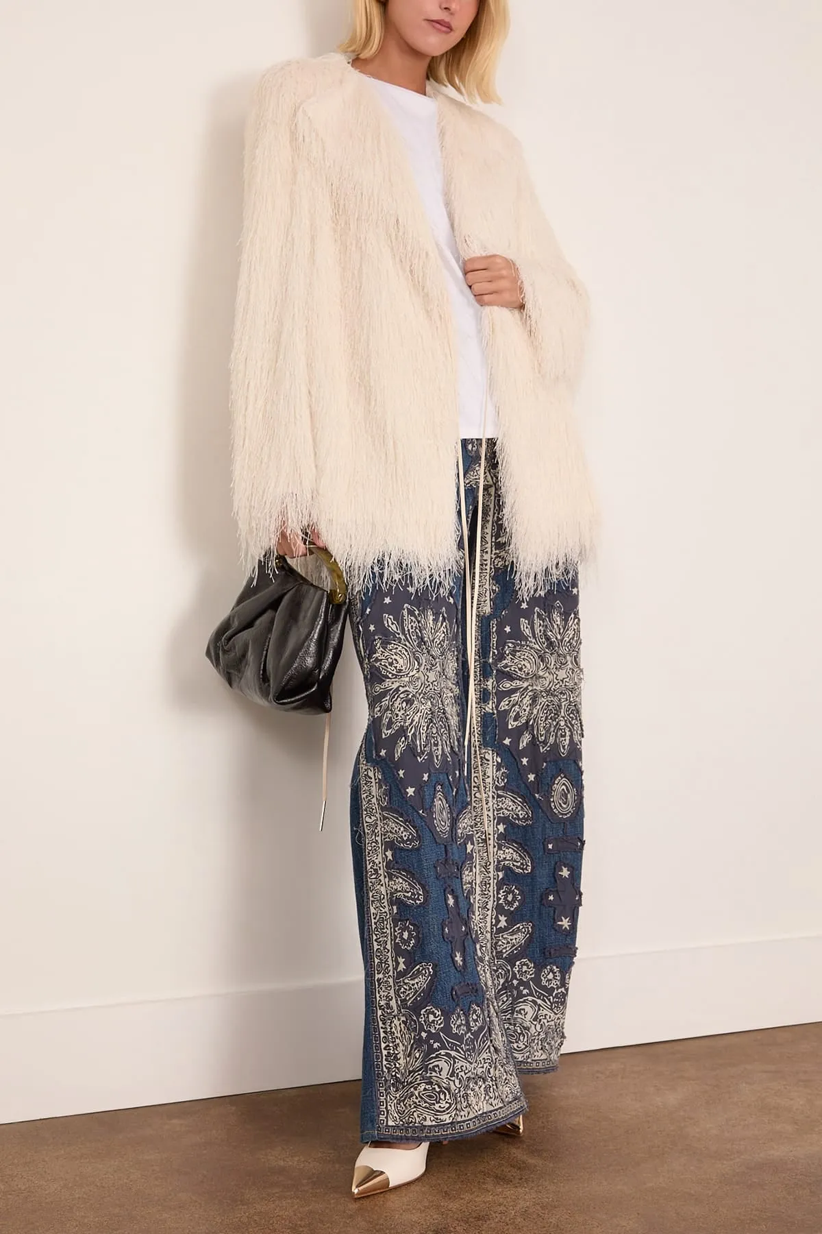 Rivla Short Coat in White sold by Hampden Clothing product image thumbnail 2