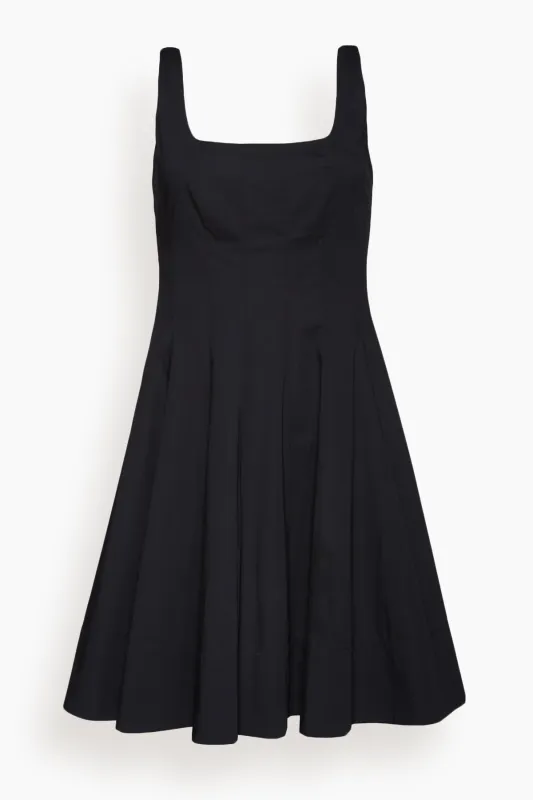 Wells Mini Dress in Black made by STAUD