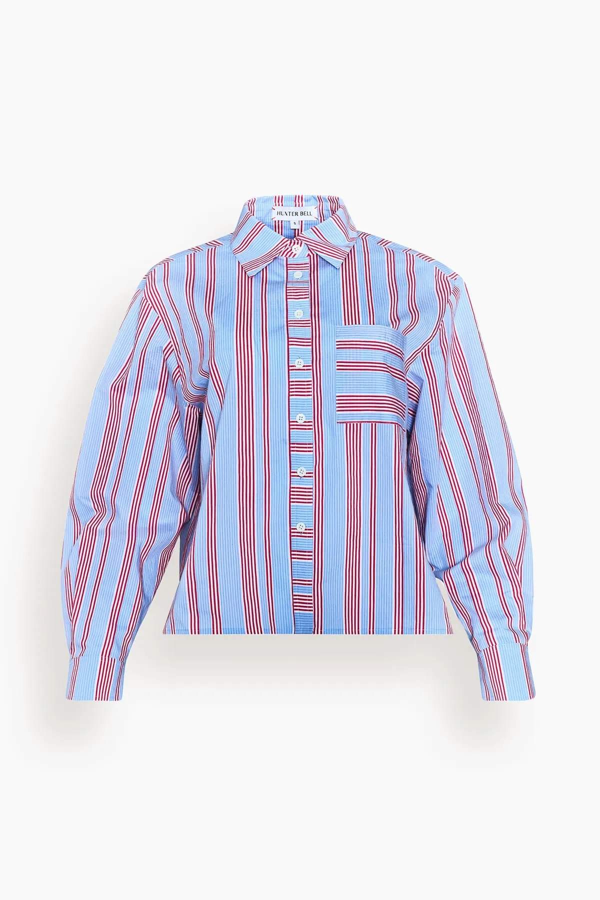 Hudson Shirt in Seaside Stripe sold by Hampden Clothing