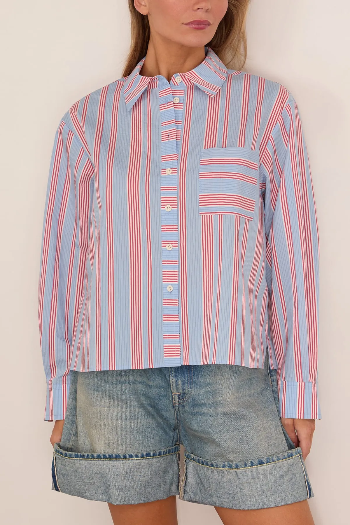 Hudson Shirt in Seaside Stripe sold by Hampden Clothing product image thumbnail 3