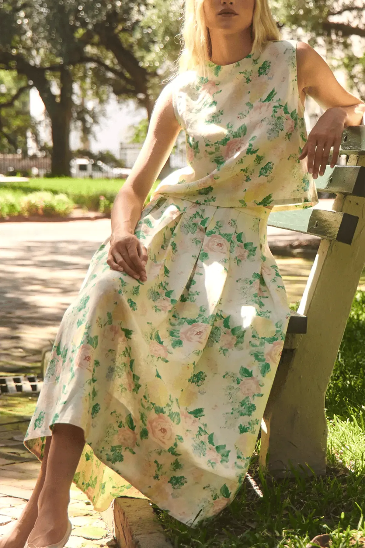 Alexis Skirt in Garden Rose Peony sold by Hampden Clothing product image thumbnail 4