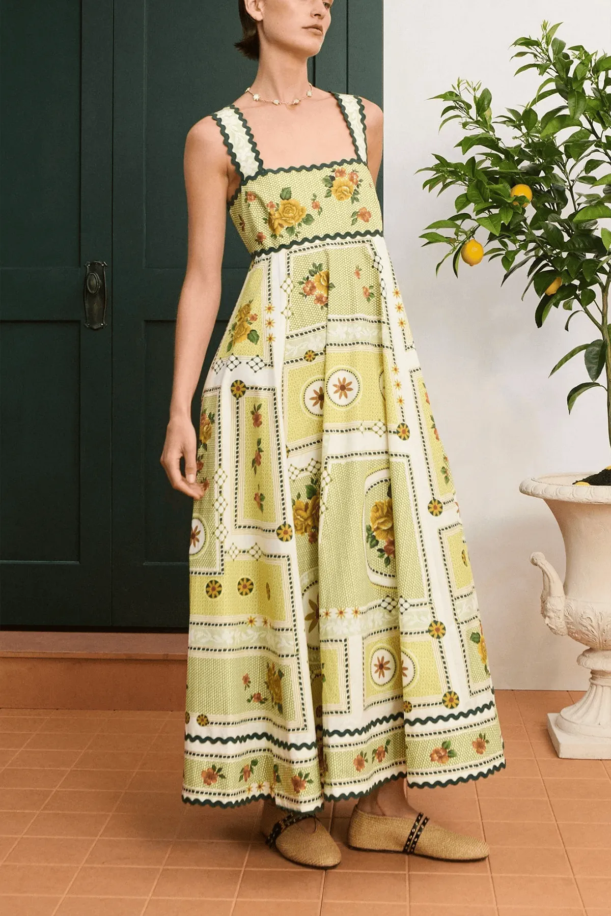 Dixie Summer Dress in Citrus sold by Hampden Clothing product image thumbnail 3