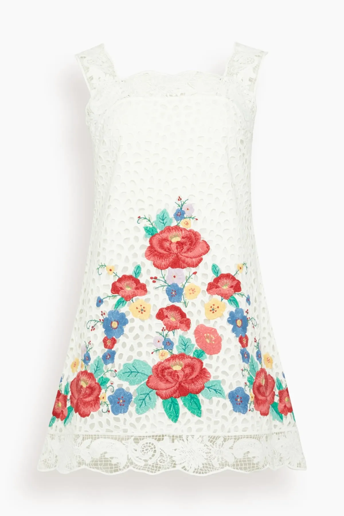 Astrid Embroidery Tank Dress in Multi sold by Hampden Clothing