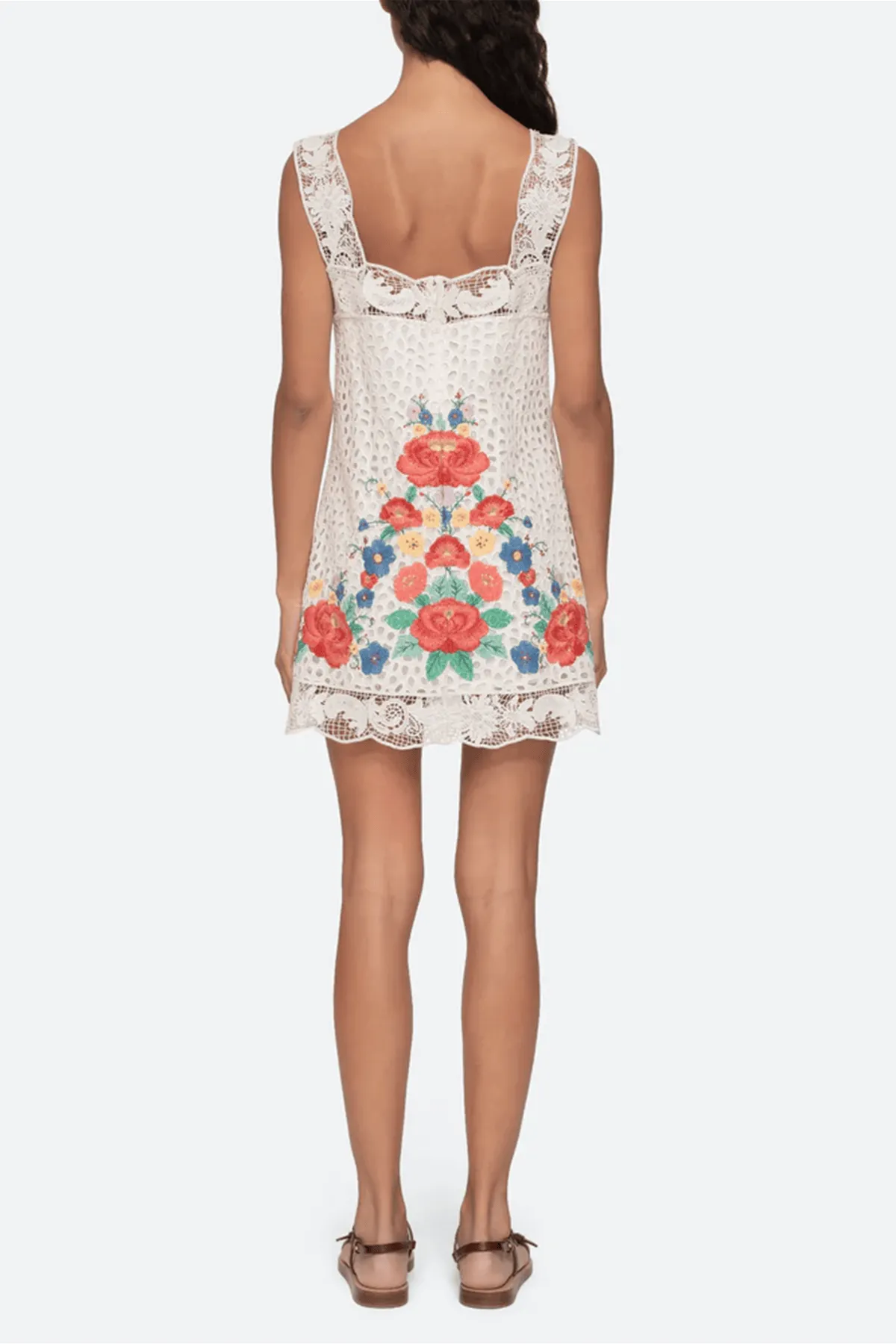 Astrid Embroidery Tank Dress in Multi sold by Hampden Clothing product image thumbnail 4
