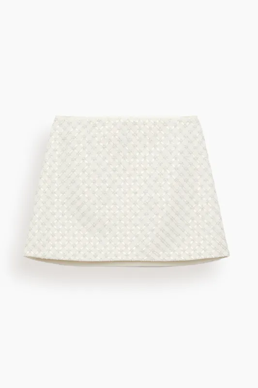Sparkling Statement Skirt in Pearl made by Dorothee Schumacher