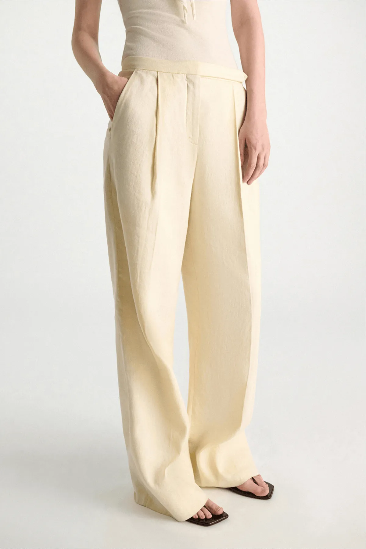 Casual Sophistication Pants in Champagne sold by Hampden Clothing product image thumbnail 3