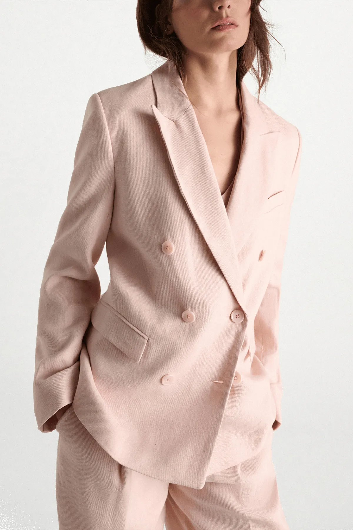 Casual Sophistication Jacket in Powder sold by Hampden Clothing product image thumbnail 3