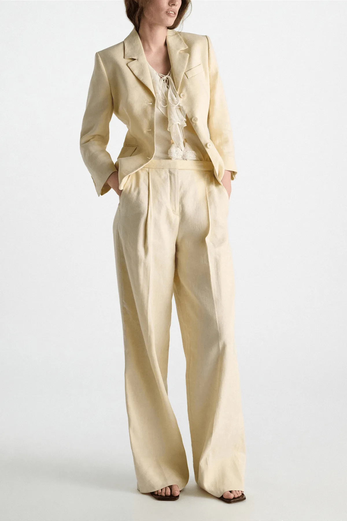 Casual Sophistication Jacket in Champagne sold by Hampden Clothing product image thumbnail 2