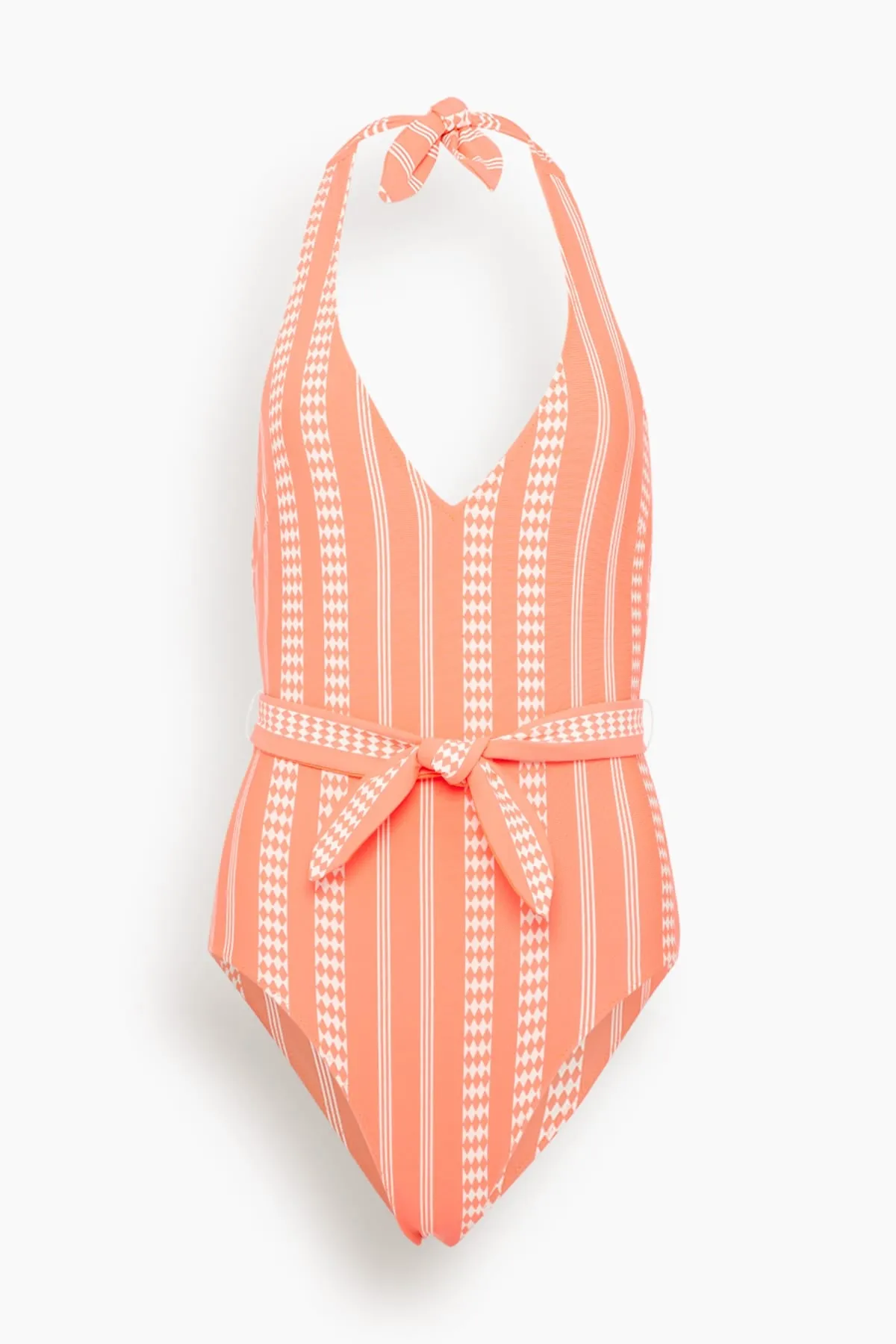 Lidya One Piece Swimsuit in Tigist Flame sold by Hampden Clothing