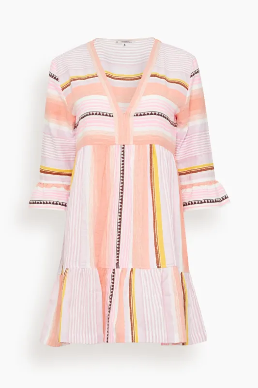 Hanna Flutter Dress in Kiremiti Pink made by lemlem