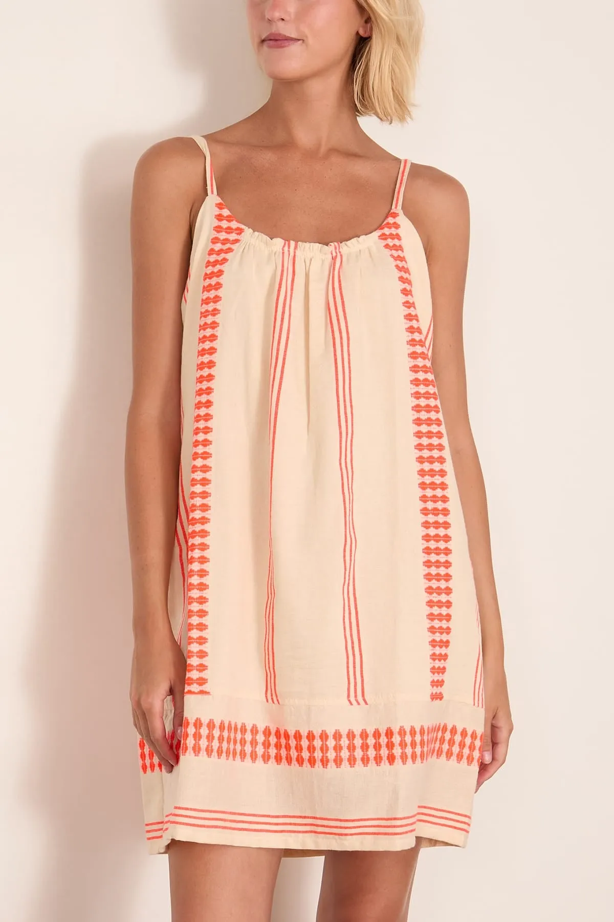 Zina Swing Dress in Tigist Flame sold by Hampden Clothing product image thumbnail 3