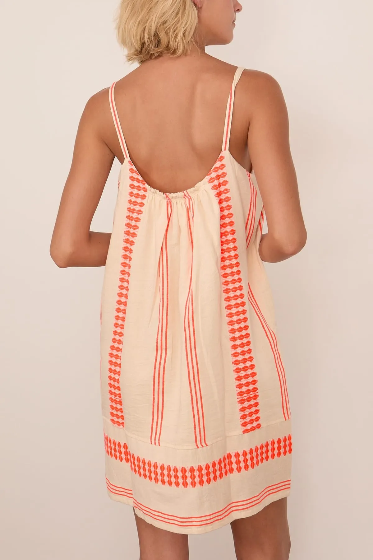 Zina Swing Dress in Tigist Flame sold by Hampden Clothing product image thumbnail 4