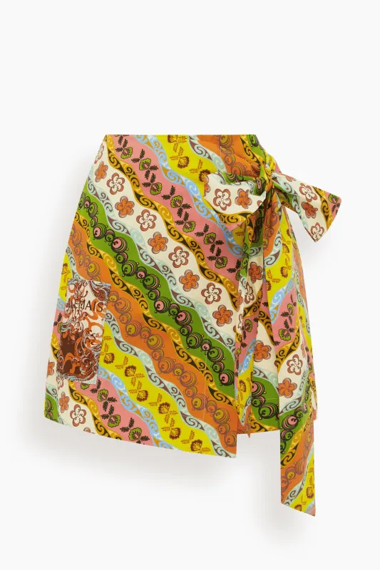 Janine Sarong Skirt in Multi made by Alemais