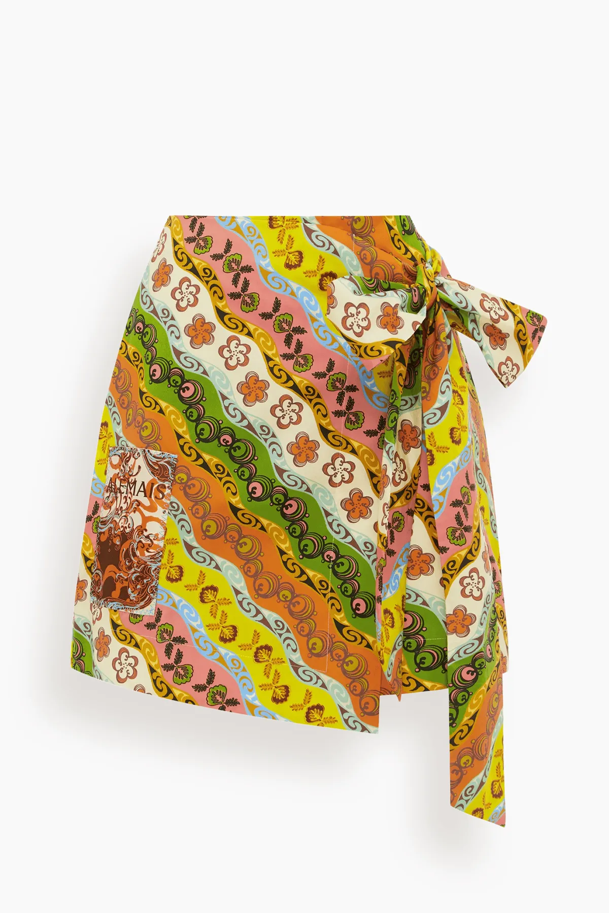 Janine Sarong Skirt in Multi sold by Hampden Clothing