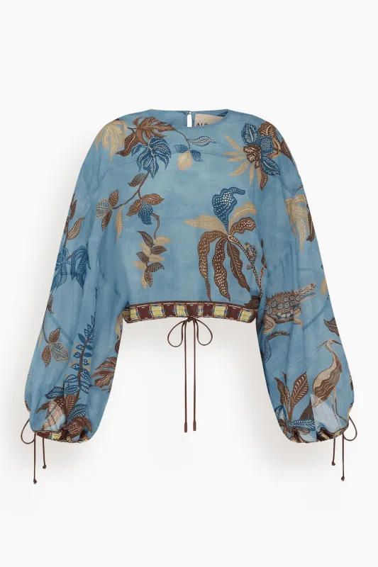 Georgie Top in Blue made by Alemais
