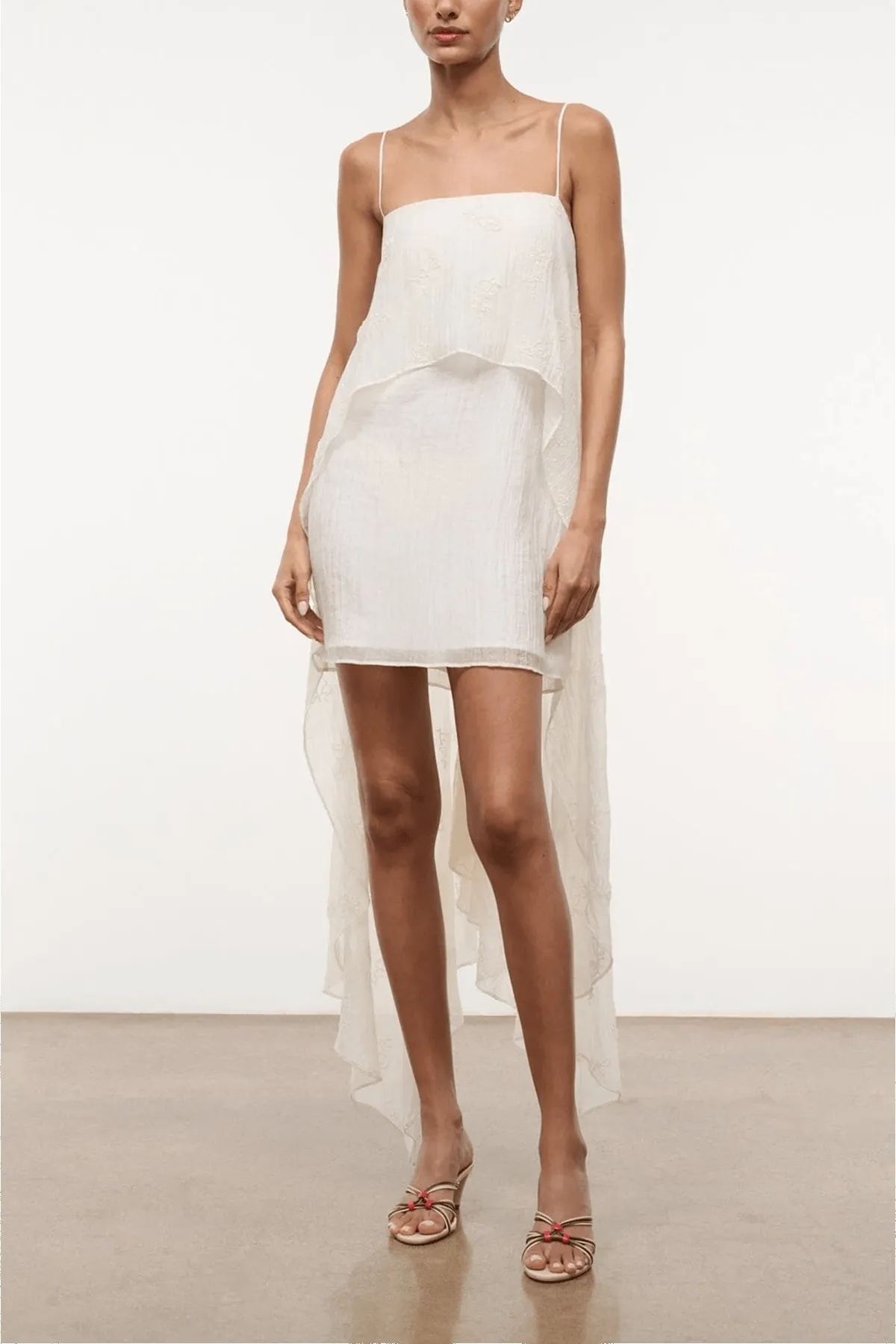 Valencia Mini Dress in White sold by Hampden Clothing product image thumbnail 2