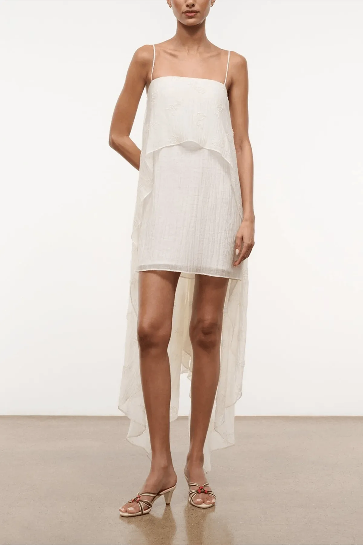 Valencia Mini Dress in White sold by Hampden Clothing product image thumbnail 3