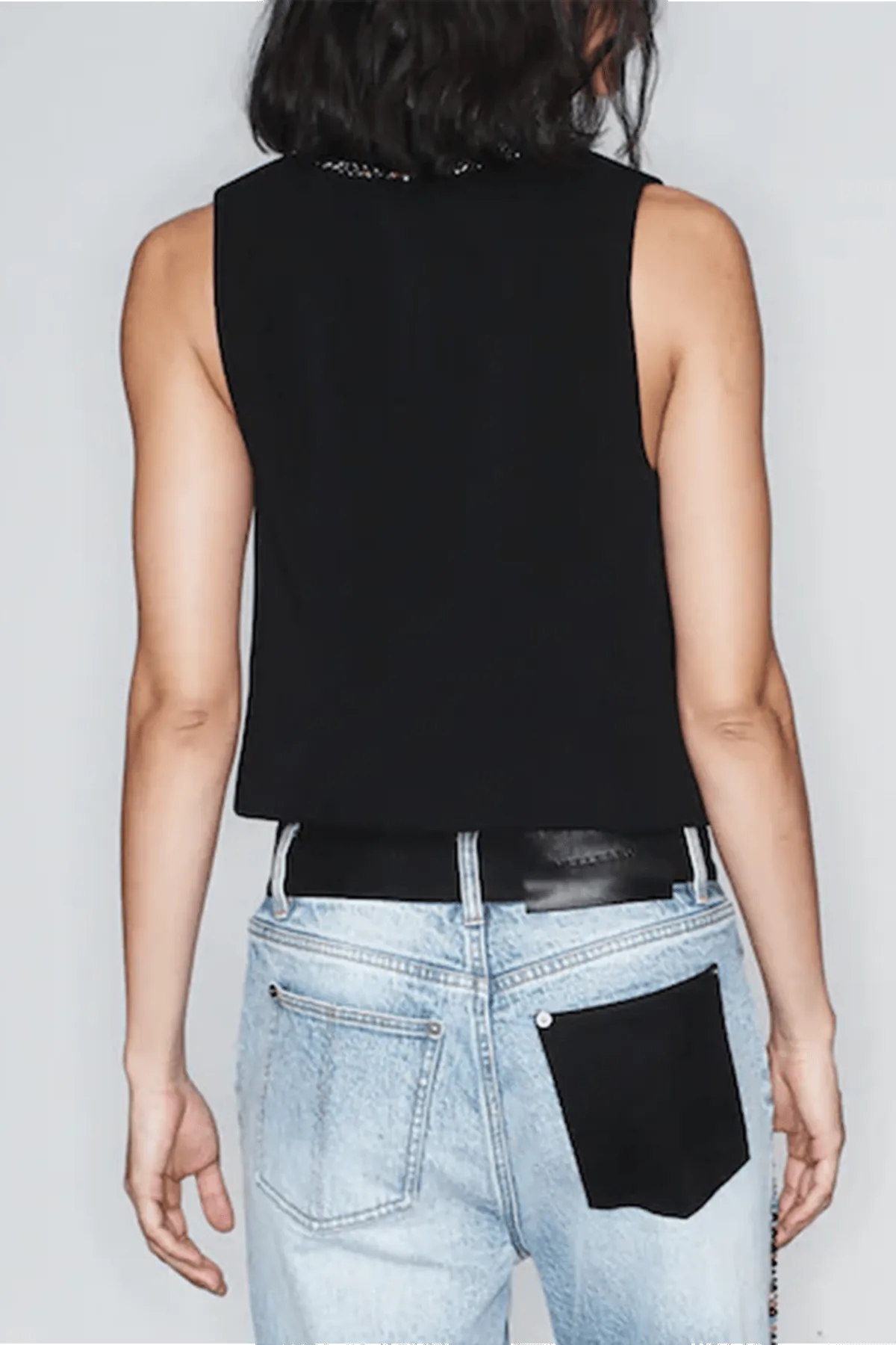 Wes Vest in Black sold by Hampden Clothing product image thumbnail 3