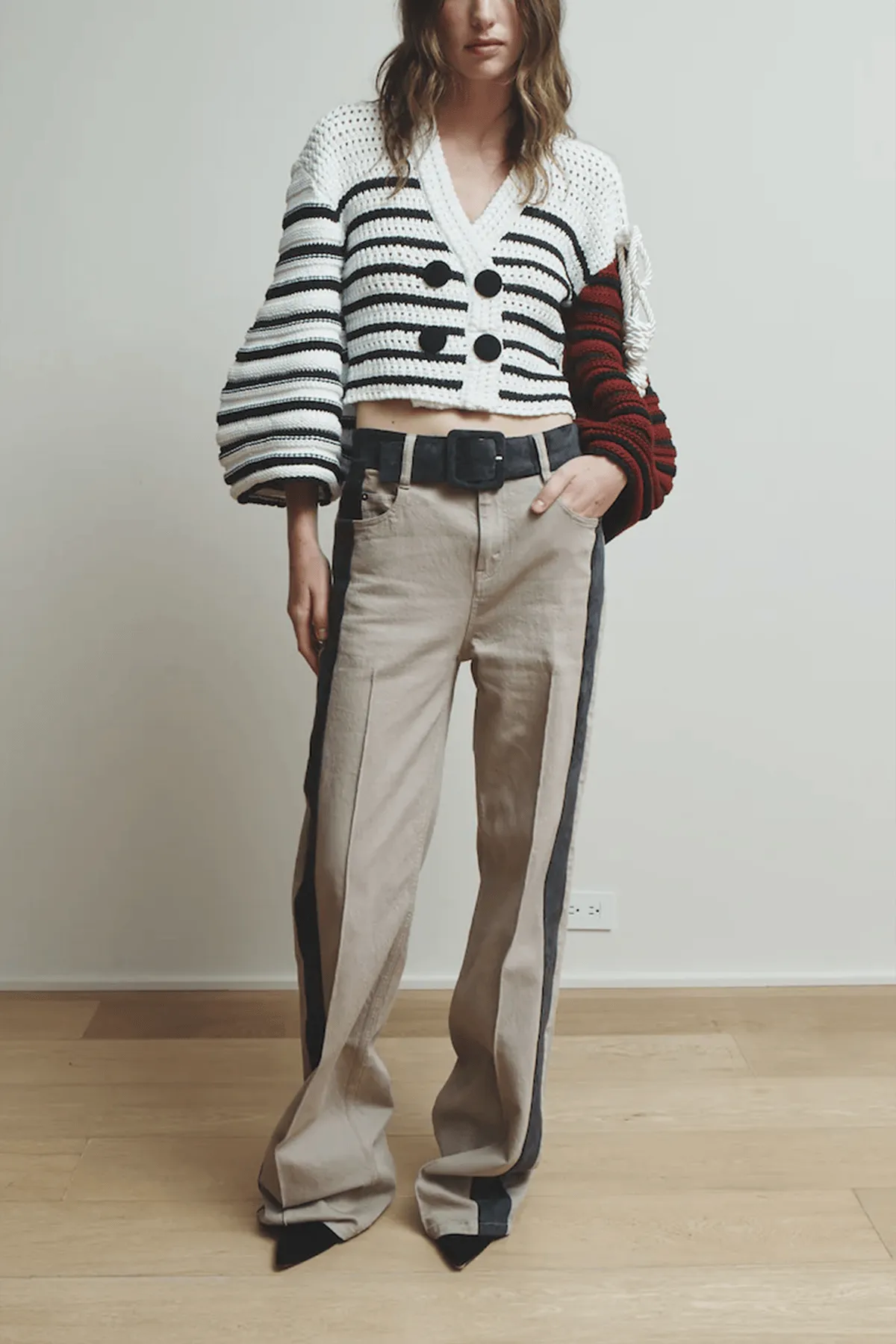 Walter Jeans in Beige Wash/Dark Taupe sold by Hampden Clothing product image thumbnail 2