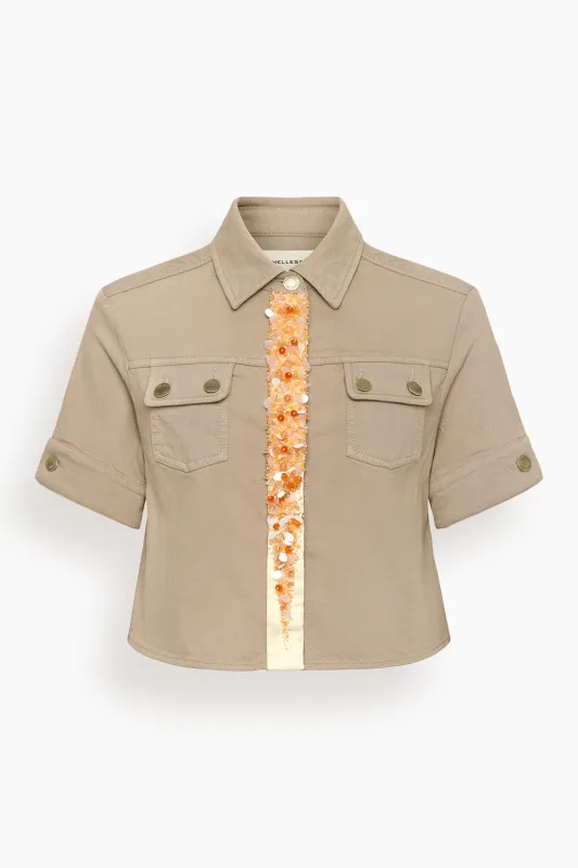 Brook Shirt in Beige Wash made by Hampden Clothing