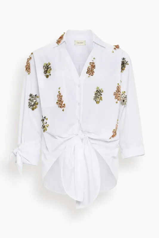 Alfi Shirt in White made by Hampden Clothing