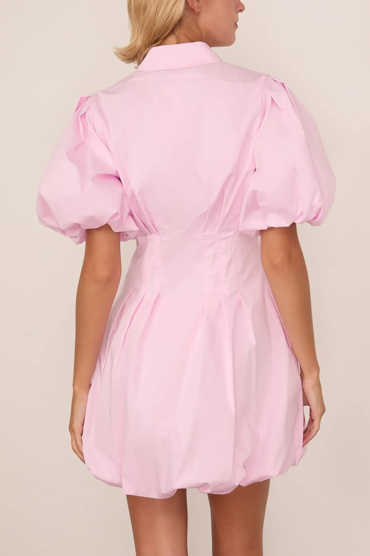 Cleo Balloon Pintuck Mini Dress in Tulip sold by Hampden Clothing product image thumbnail 4