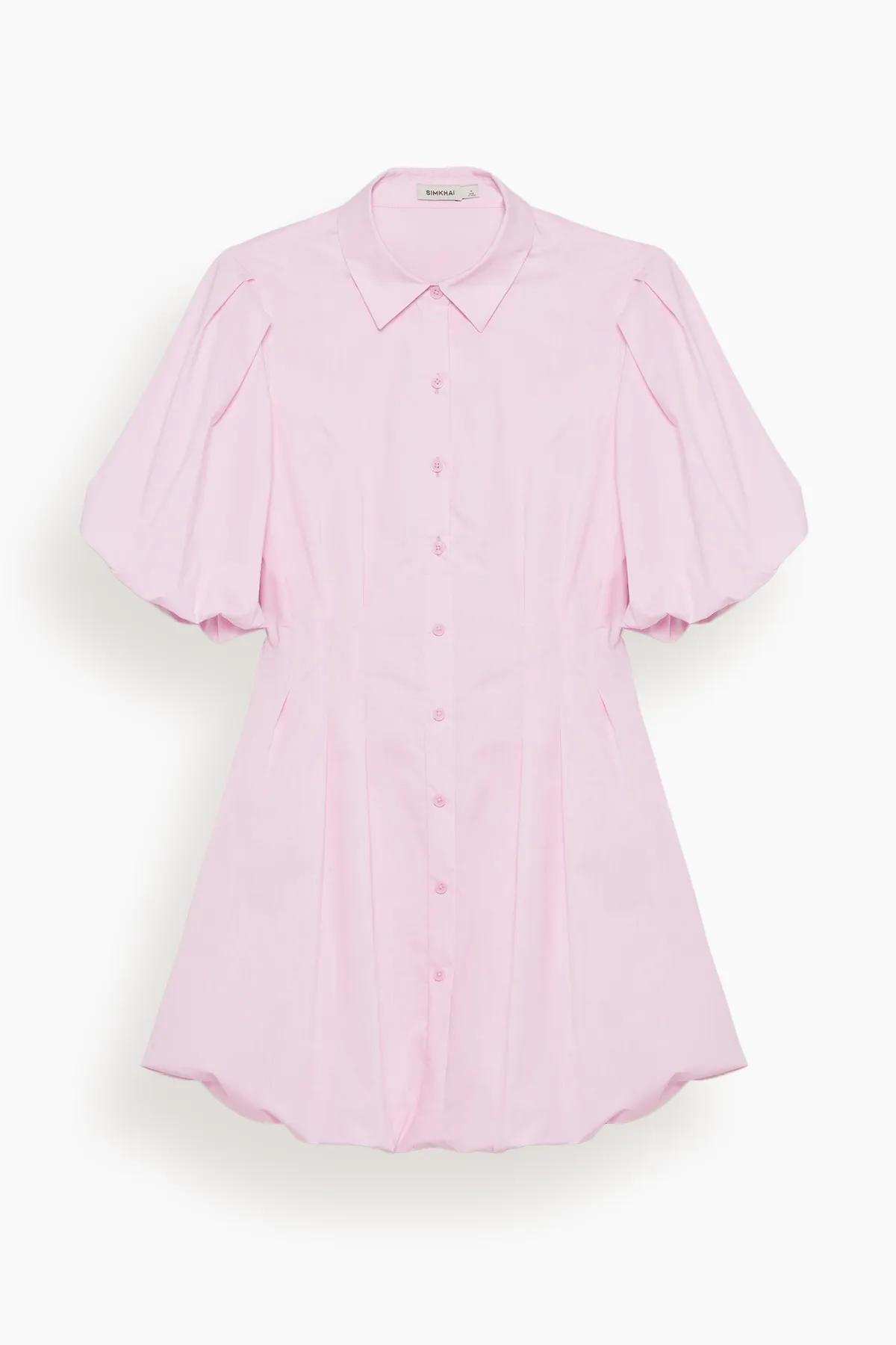 Cleo Balloon Pintuck Mini Dress in Tulip sold by Hampden Clothing