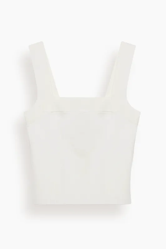 Madine Tank Top in Ivory made by Simkhai