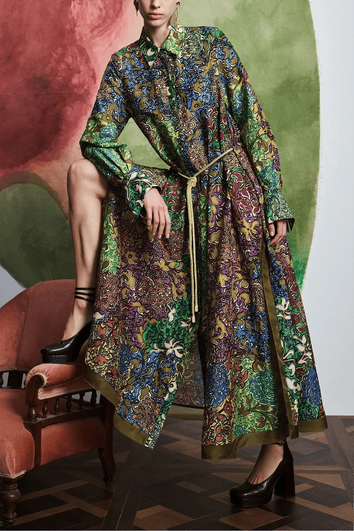 Marnie Shirtdress in Multi sold by Hampden Clothing product image thumbnail 2