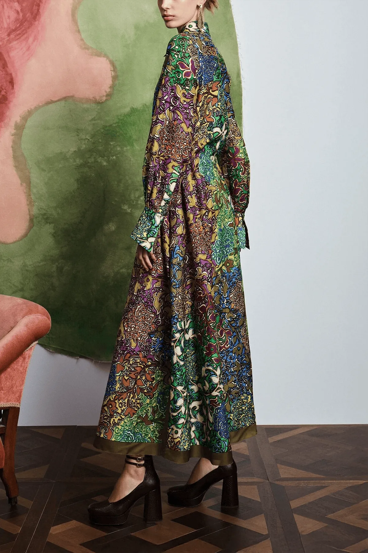 Marnie Shirtdress in Multi sold by Hampden Clothing product image thumbnail 3