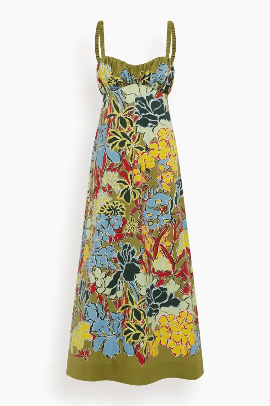 Solstice Midi Dress in Multi made by Alemais
