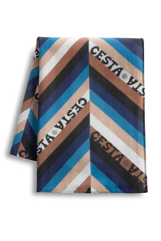 Silk Bandana / Riviera Chevron made by Cesta Collective